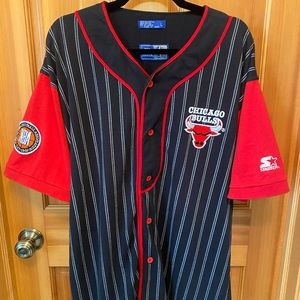Vintage Chicago Bulls Baseball Jersey